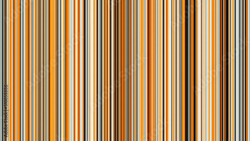 Abstract vertical brown and beige glowing lines, seamless loop. Animation. Parallel shining lines moving from the center of the screen to the different sides.