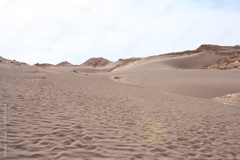 Moon valley of Atacama desert	