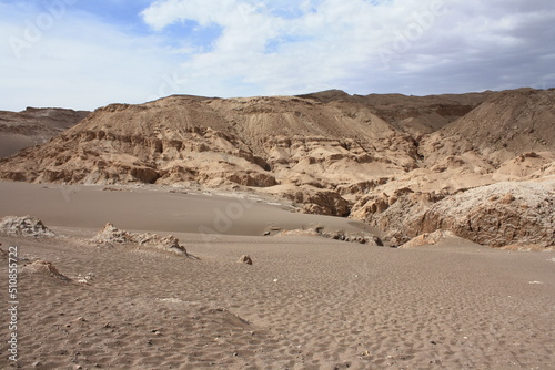 Moon valley of Atacama desert 