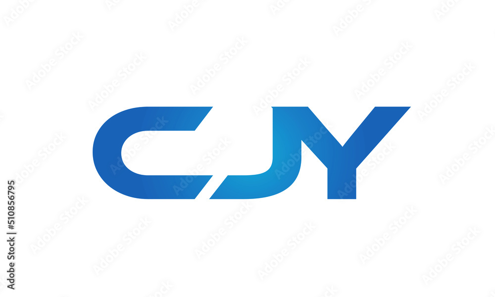 Connected CJY Letters logo Design Linked Chain logo Concept Connected CJY Letters logo Design Linked Chain logo Concept
