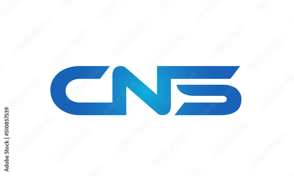 Connected CNS Letters logo Design Linked Chain logo Concept Connected CNS Letters logo Design Linked Chain logo Concept