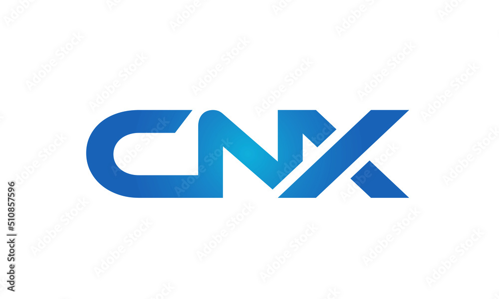 Connected CNX Letters logo Design Linked Chain logo Concept Connected CNX Letters logo Design Linked Chain logo Concept