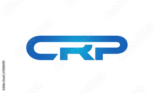 Connected CRP Letters logo Design Linked Chain logo Concept	
