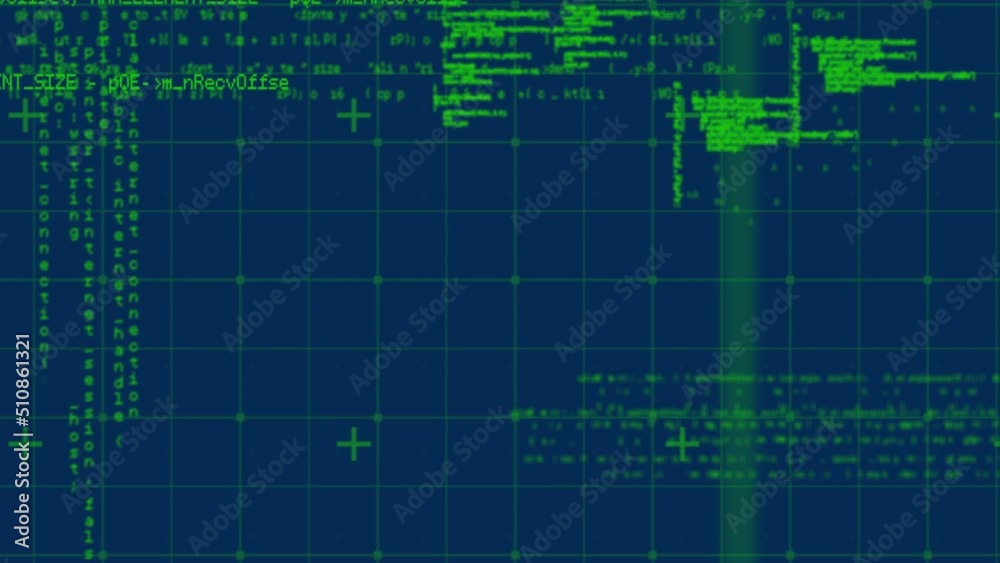 Animation of data processing on navy background Animation of data processing on navy background