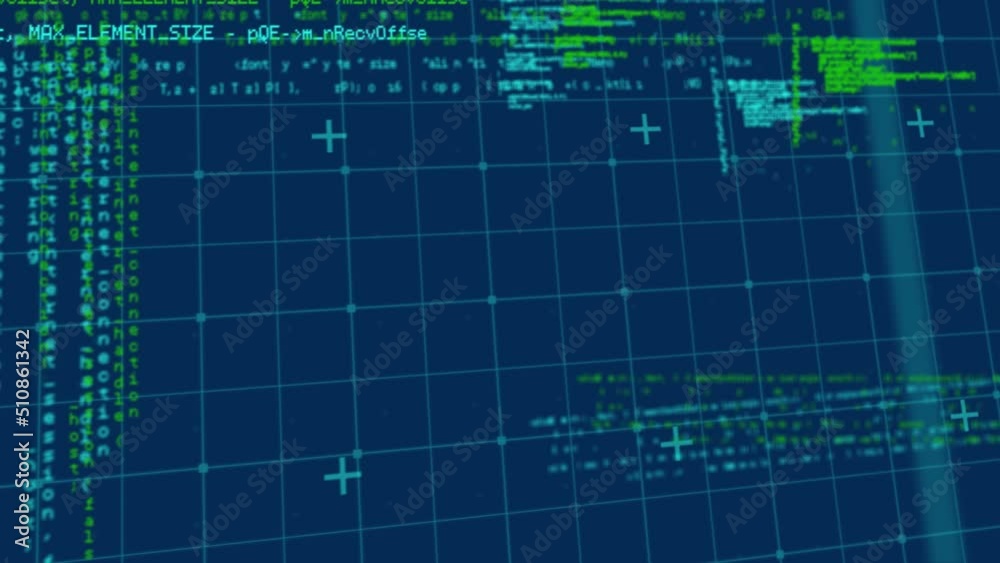 Animation of data processing on navy background Animation of data processing on navy background