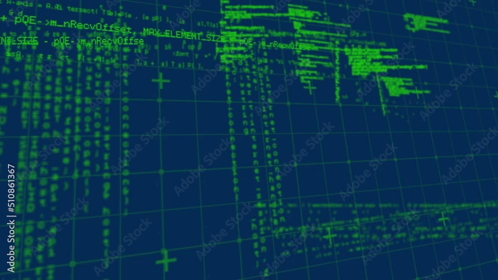 Animation of data processing on navy background Animation of data processing on navy background
