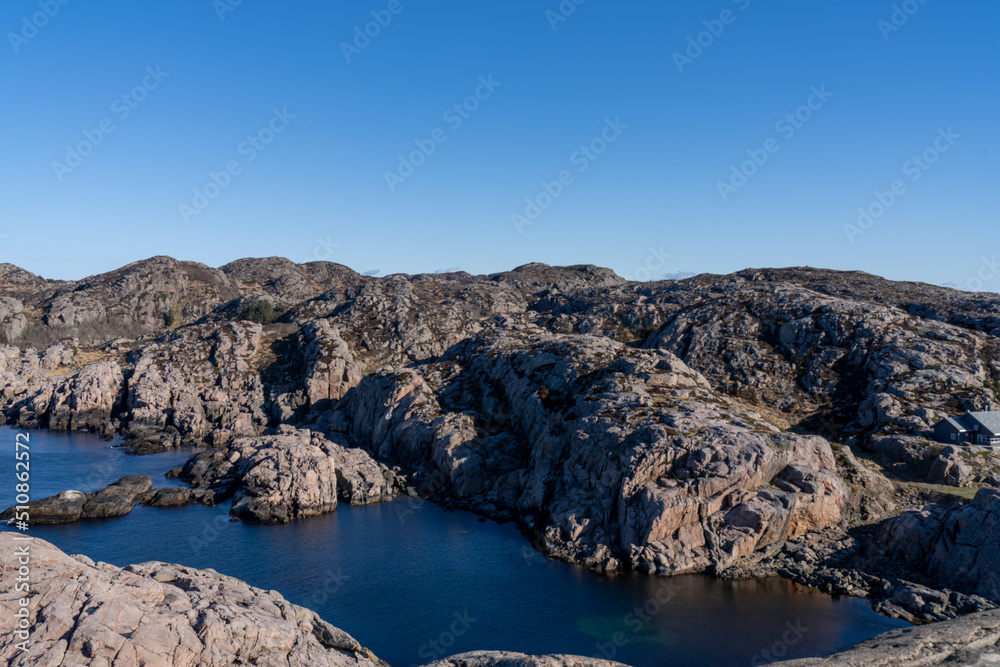 Lindesnes, Norway's southernmost point, the North Sea