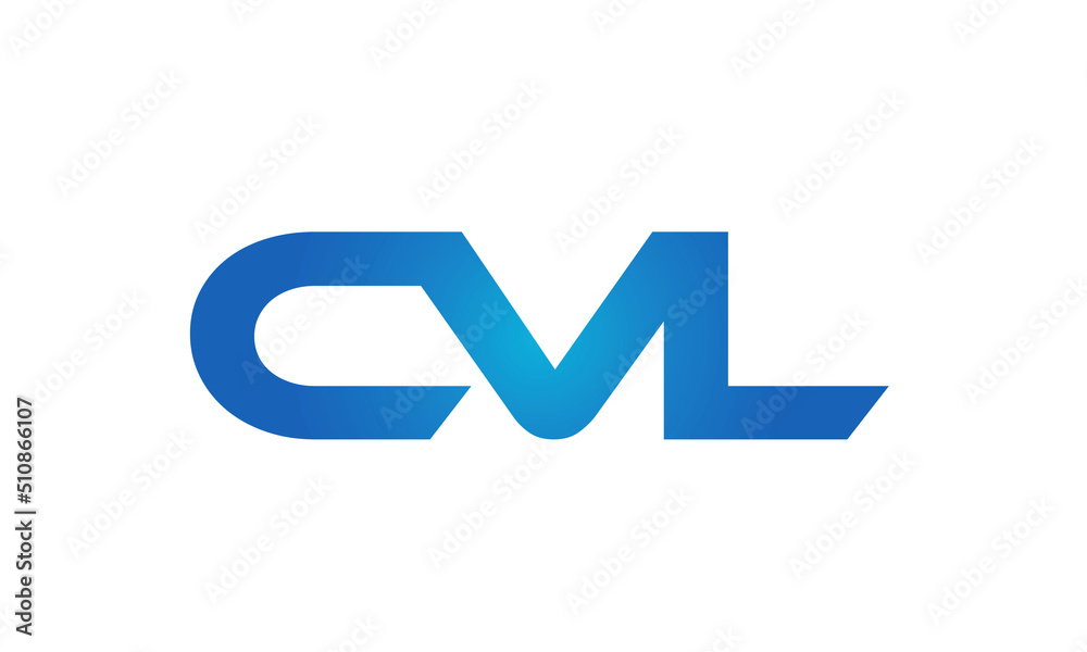 Connected CVL Letters logo Design Linked Chain logo Concept Connected CVL Letters logo Design Linked Chain logo Concept