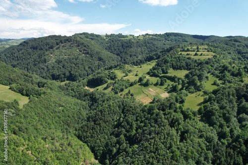 Beautiful nature seen from above