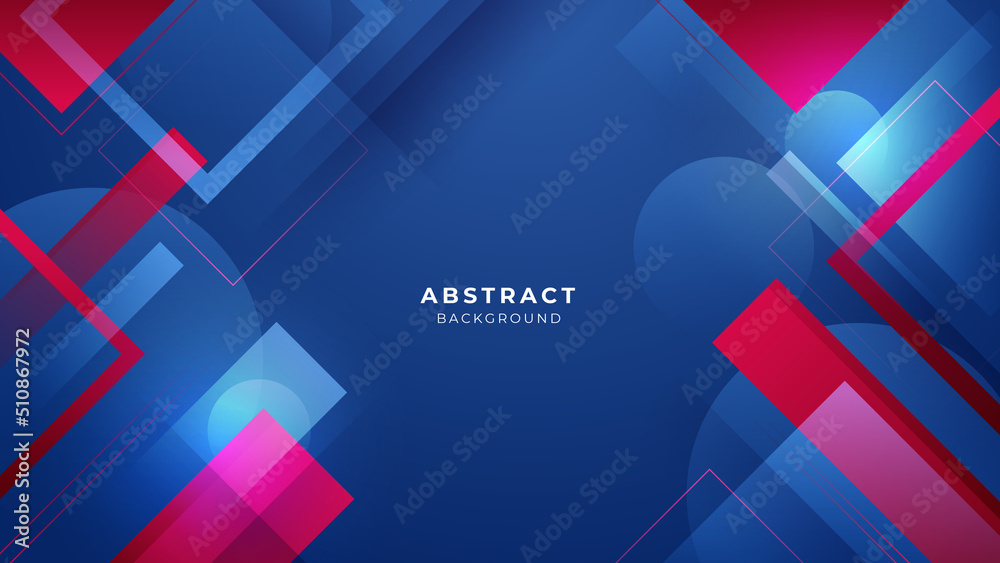 Dark blue red banner geometric shapes abstract background geometry shine and layer element vector for presentation design. Suit for business, corporate, institution, party, festive, seminar, and talks
