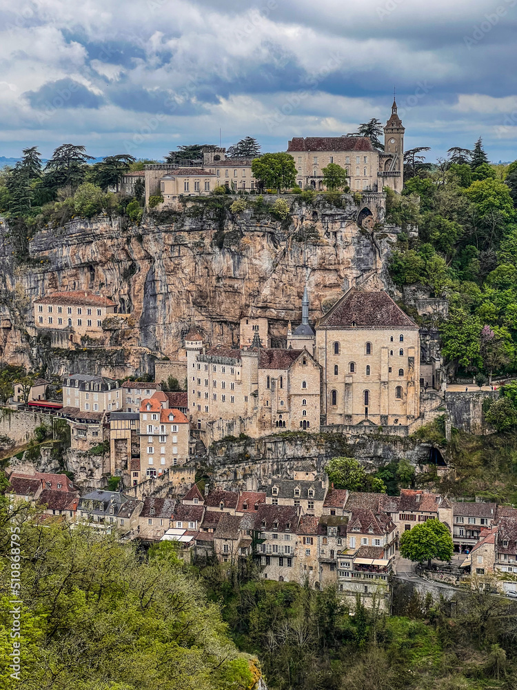 Beautiful village of Rocamadour in Lot department, southwest France
