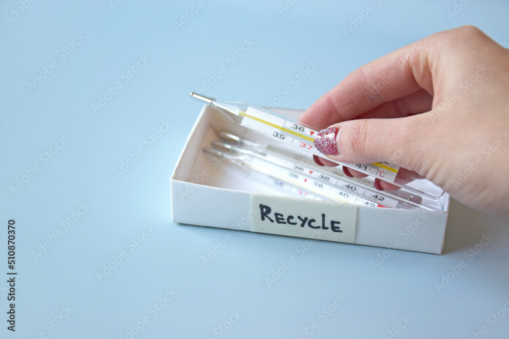 Old mercury thermometers and proper disposal of environmental and soil