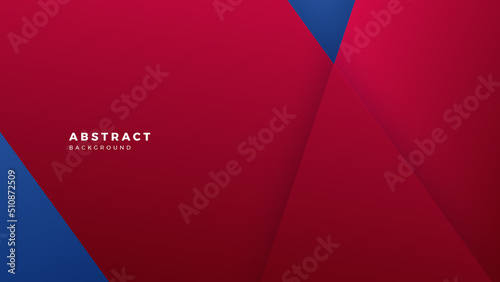 Blue red abstract presentation background with wave stripe lines