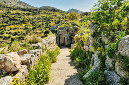 Mycenae in Peloponnese Greece,Argolis photo