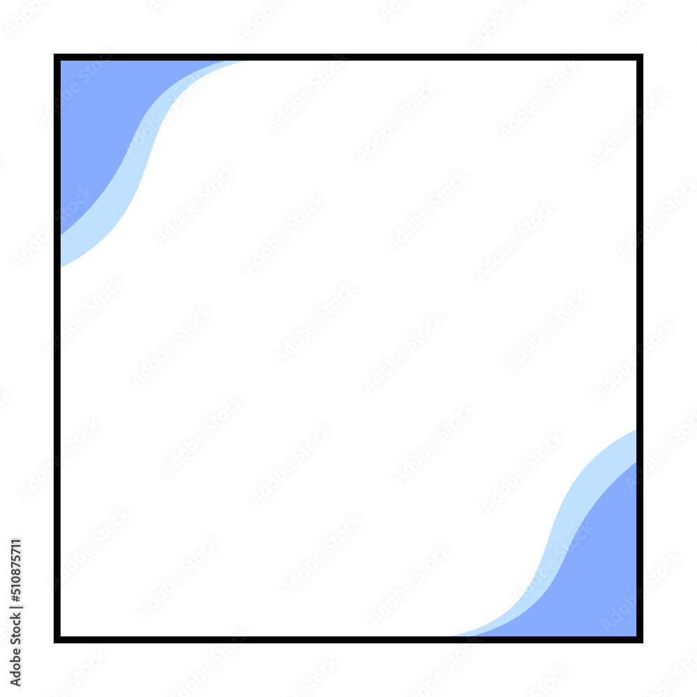 Obraz premium curve edge square frame 