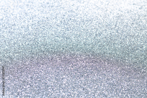 Silver sparkle glitter background gray bokeh texture
