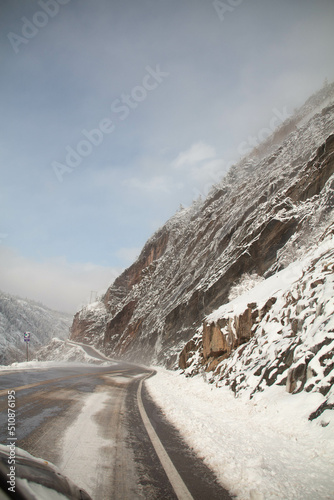 Snow covered mountains