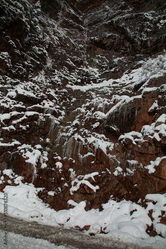 Snow covered mountains