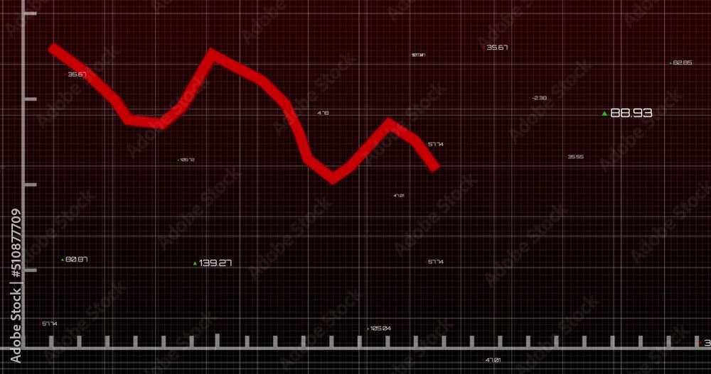 Animation of data processing over black background Animation of data processing over black background