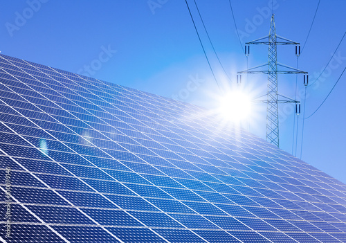 Solarpanels zur Energieewinnung