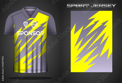 Soccer jersey sport shirt design template