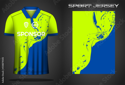 Soccer jersey sport shirt design template