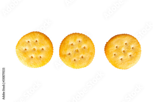 cracker cheese isolated on white background