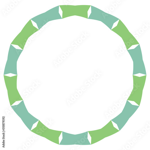 pastel modern round frame
