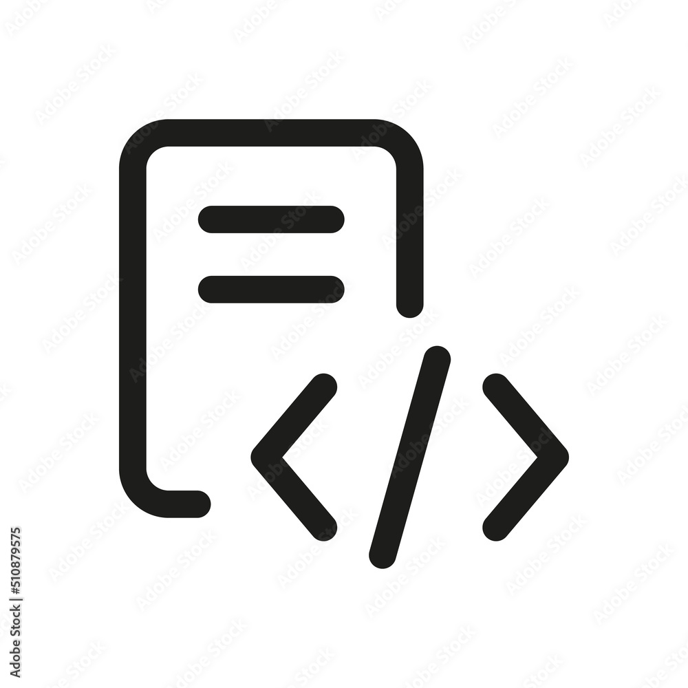 Code vector icon, Coding symbol. Interface and any purpose Code vector icon, Coding symbol. Interface and any purpose