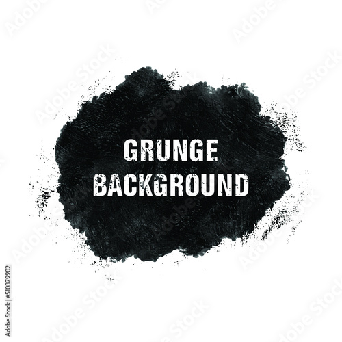 vector grunge background. black paint stroke texture