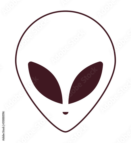 alien face tattoo