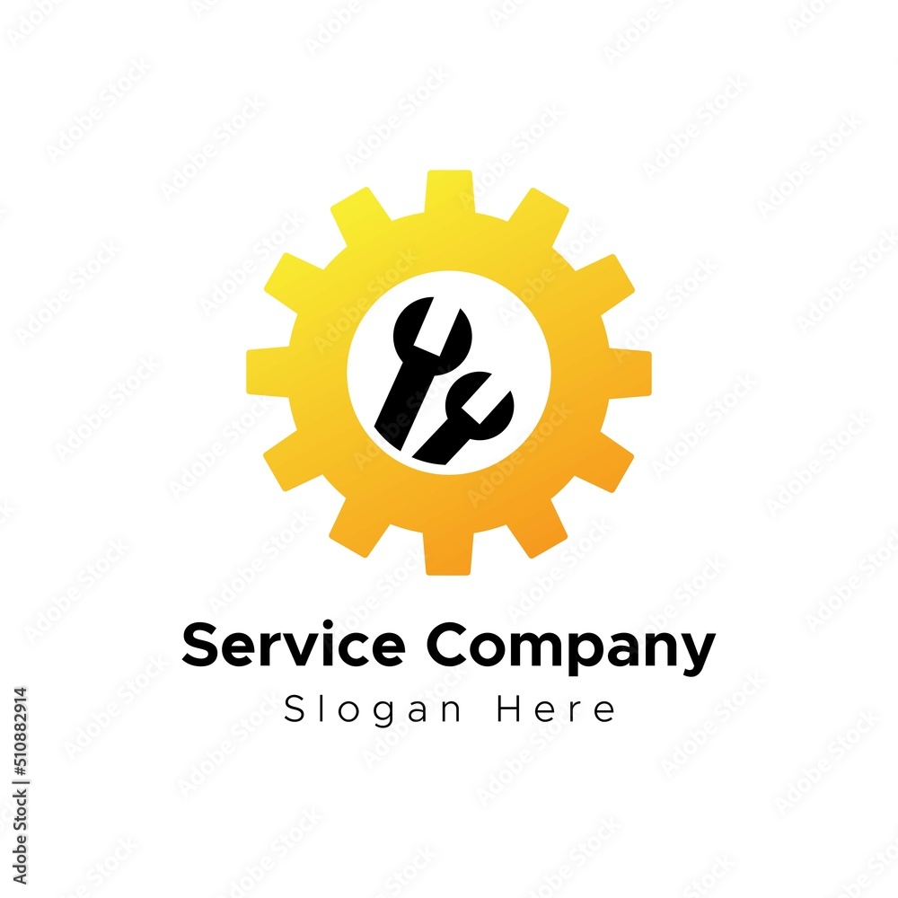 gear and wrench logo for service company vector design gear and wrench logo for service company vector design
