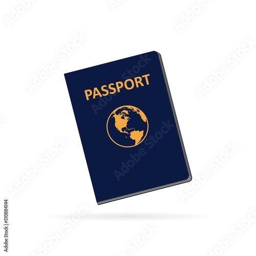 Passport on a white background. Vector graphics.