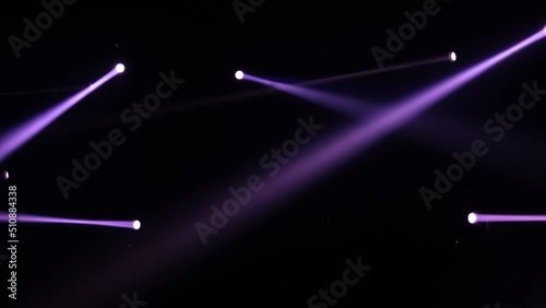 Stage lighting beams spotlight and smoke of events show or concerts	