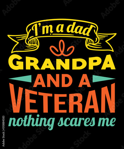 Grandpa veteran t-shirt design