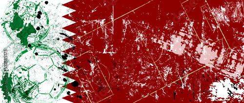 soccer, football, illustration with paint strokes and splashes, grungy mockup, great soccer event