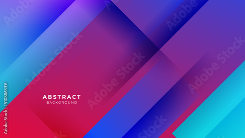 Minimal geometric colorful vibrant vivid geometric shapes light technology background abstract design. Vector illustration abstract graphic design pattern presentation background web template.