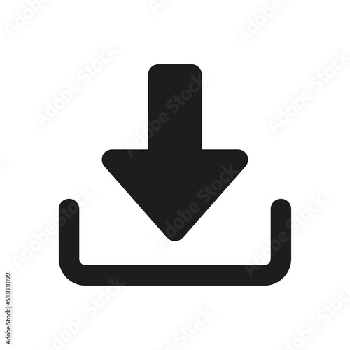 Download icon or install symbol. Downloading button