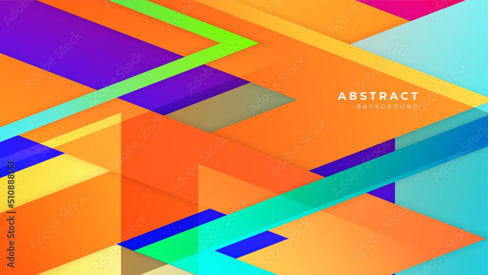 Fototapeta premium Abstract colorful red orange yellow blue background