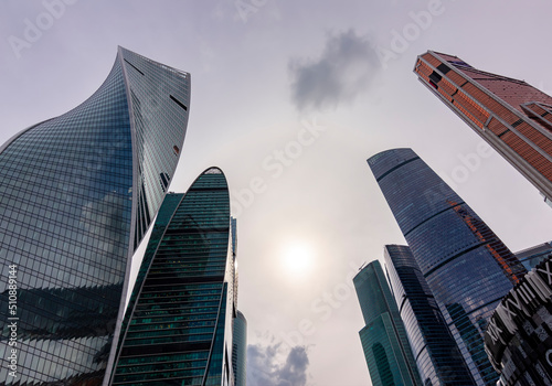 Skyscrapers of International Business Center  Moscow City   Russia