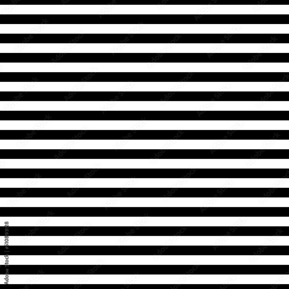 Pattern horizontal stripe seamless black and white color. Stripe pattern  abstract vector for background or template. Stock Vector