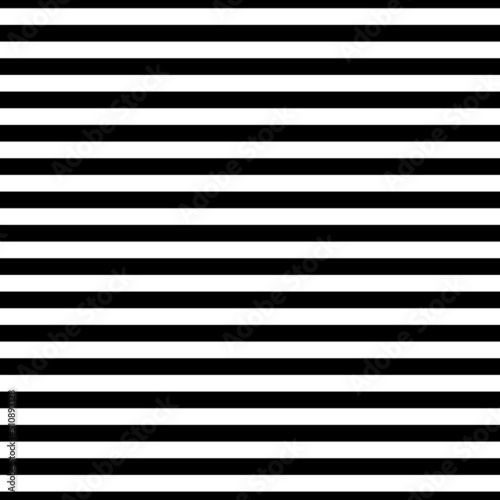 Pattern horizontal stripe seamless black and white color. Stripe pattern abstract vector for background or template.
