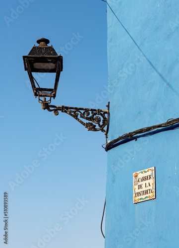 Streetlight and Blue House, Villajoyosa