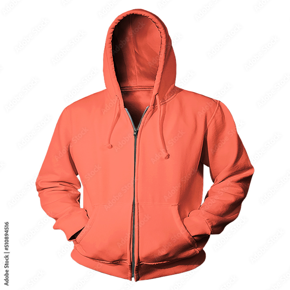 Just drop your image into this Impressive Sweater Mockup In Persimmon Orange Color, and your design is ready to go.