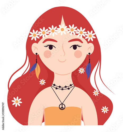 hippie woman design