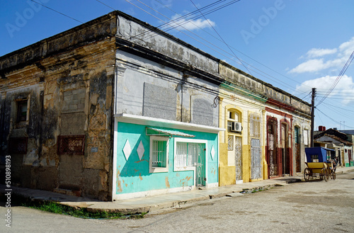 colorful old houses in the streets of cardenas © chriss73