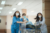 emergency patient concept, professional doctor working for help emergency patient at hospital clinic health care