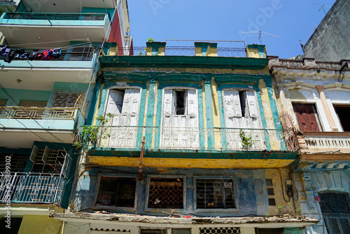 colorful oold houses in havana photo