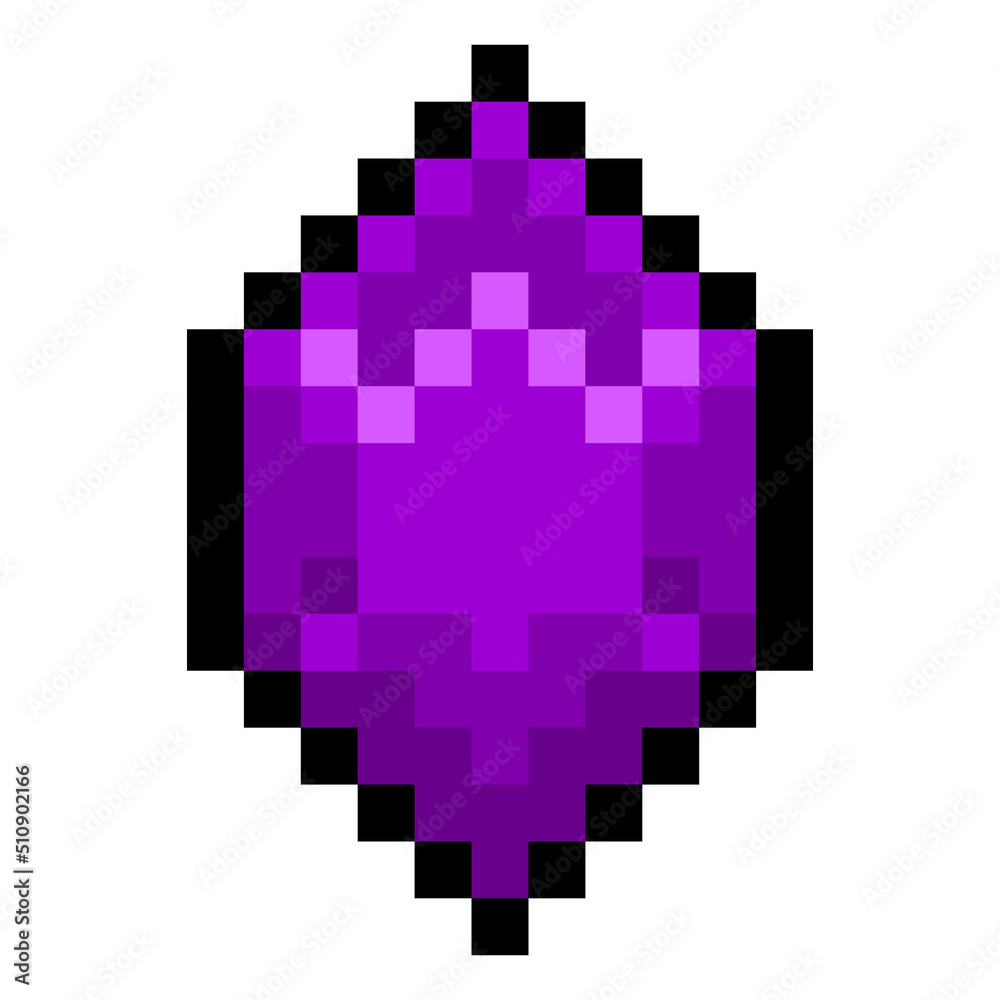Obraz premium pixel amethyst