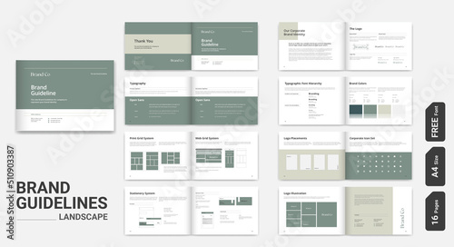 Landscape Brand Guideline Design Brand Style Guidelines Brand Manual Brand Style Guide